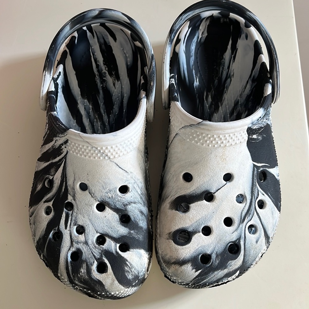 Little kids unisex classic marbled tie dye clog
